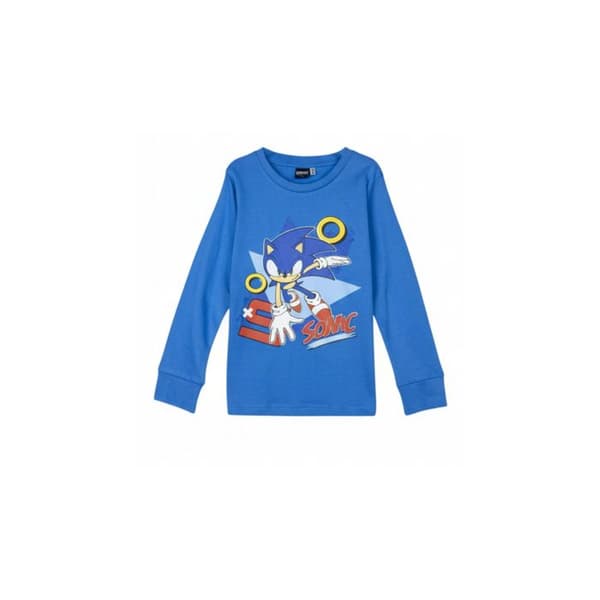 Barnpyjamas - CERDA - Sonic - bomull - långa ärmar - blå