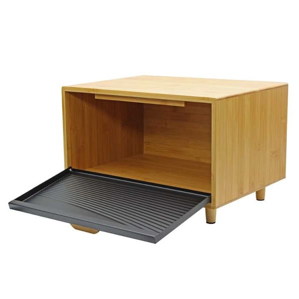 Brödförvaring - BRUNBESTE - 4252 - Bambu - Stål - Modern och ergonomisk design