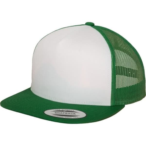 Truckerkeps - Flexfit - 5-panel - Keltisk grön - En storlek - Avslappnad