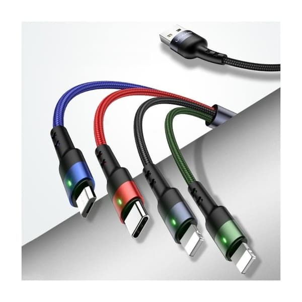 USB-kabel 3 m 2 A - snabb laddning, flätad