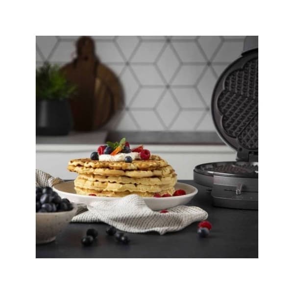 Princess Waffle Maker Deluxe 5 Waffles 1200 W Silver and Black