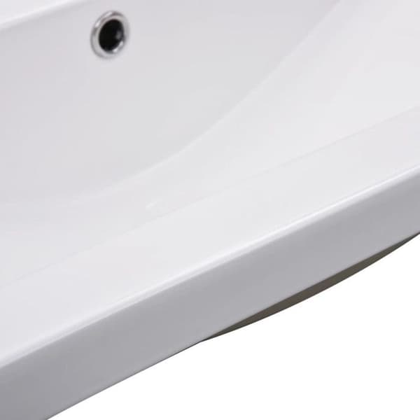 Inbyggd diskho 91 x 39,5 x 18,5 cm Keramik Vit