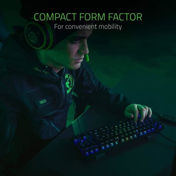 Spelklaviatur - RAZER - Huntsman V2 - Optisk - PBT Doubleshot-tangenter - Handledsstöd