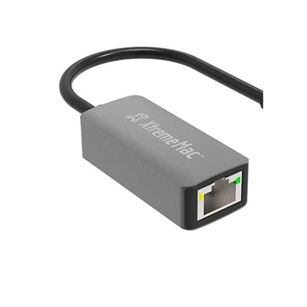 USB-A till Ethernet-adapter - XtremeMac - XWH-AAE-13 - 1000 Mbps - Aluminium - Rymdgrå