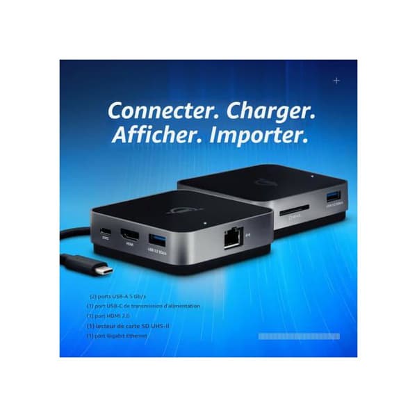 OWC 6-PORTAR TRAVEL DOCK 100W- SPACE GREY (ETHERNET) OWCTCDK6P2SG