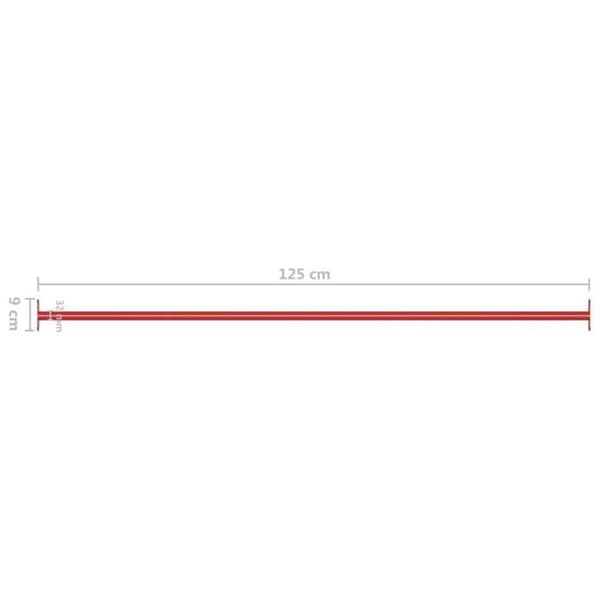 vidaXL Träningsstänger 3 st 125 cm Stål Röd