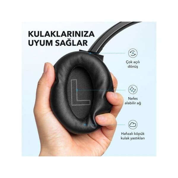 Hörlurar - SOUNDCORE - Q20i - Vit - Bluetooth - Inbyggd mikrofon