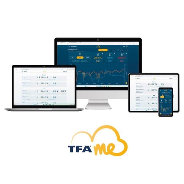 Wi-Fi väderstation - TFA Dostmann - Professionella väderprognoser - 4 dagars prognoser