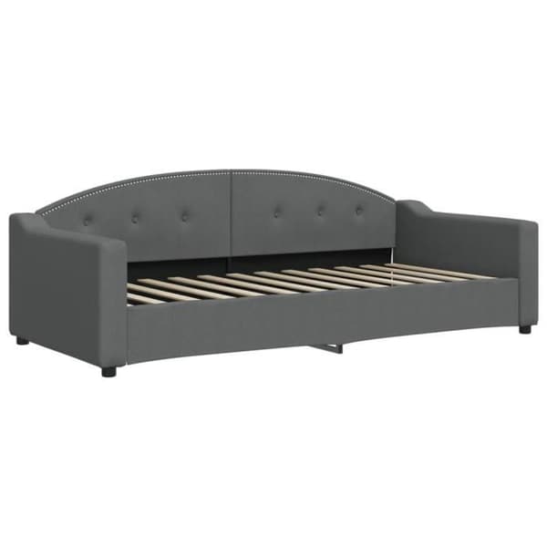 vidaXL Sängsoffa mörkgrå 90x200 cm tyg 354184
