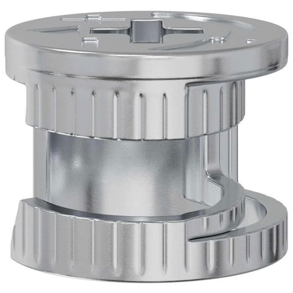 Bult - mutter - bricka Vidaxl Låsmuttrar 2 st Silver 15 x 11,5 mm Stål