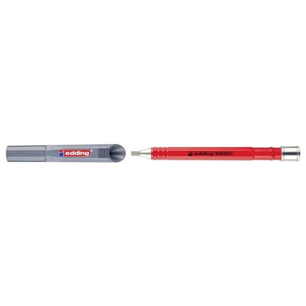 Snickarpenna - EDDING - 8890 - Rektangulär HB-spets - Ergonomiskt grepp - Precisionsmarkering
