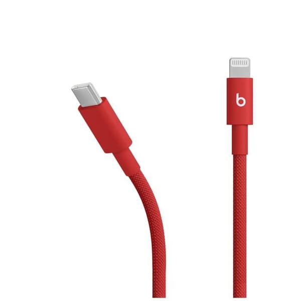 Beats 1,5M USB C till Lightning Vävda Kabel Snabb Röd