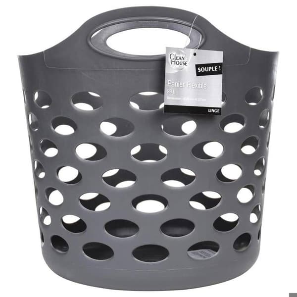 Mjuk tvättkorg 28L grå - 5 five simply smart