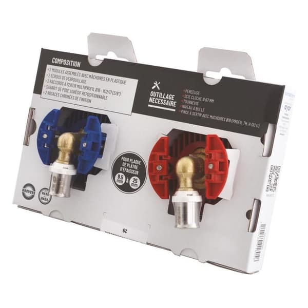 Fixering Blandare Under Handfat – SOMATHERM FÖR DIG – Komplett kit – Presskoppling M12/17