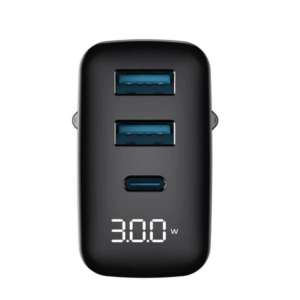 Laddare - HAVIT - UCLE001 EU - 30W - 2x USB - Typ-C - Snabbladdning