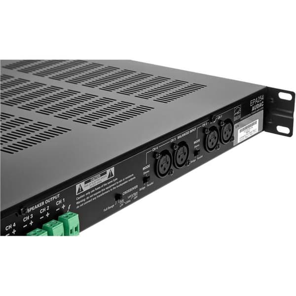 AUDAC EPA254 effektförstärkare - 4,0 kanaler - 250 W - D - 0,1 % - 90 dB