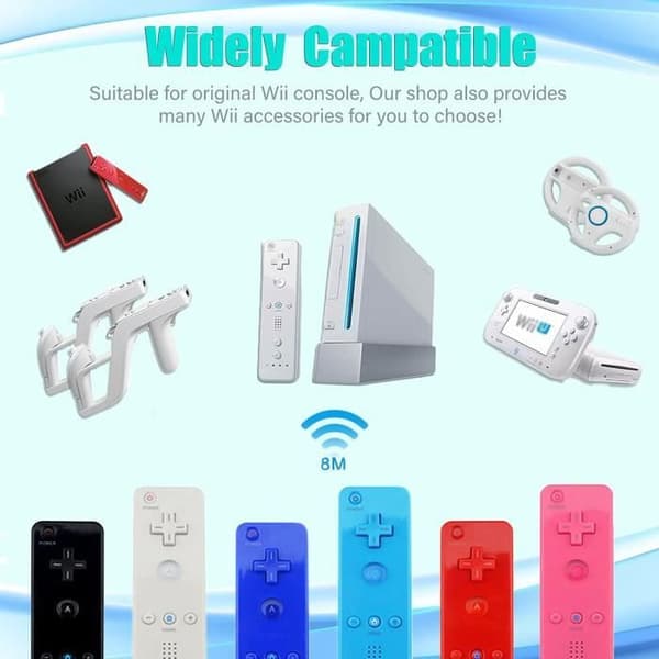 Spelkontroll - GENERISK - TechKen 2 delar - Trådlös - Vibration - Nunchuk ingår