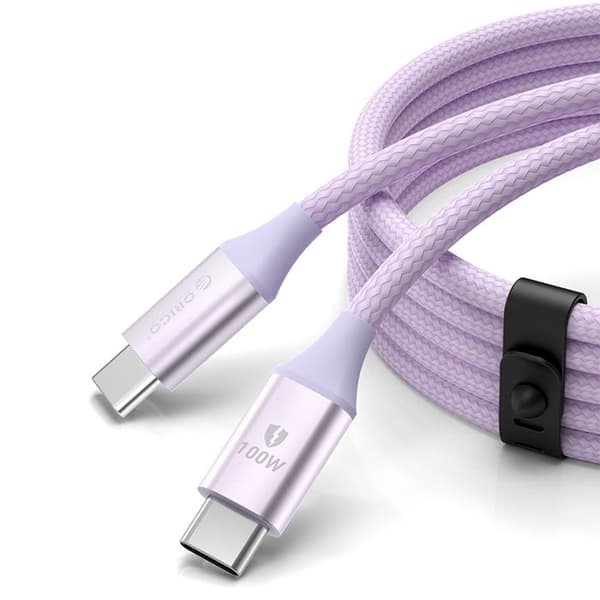 USB-C-kabel CDX 100 W 5 A Power Delivery 1 m - Lila