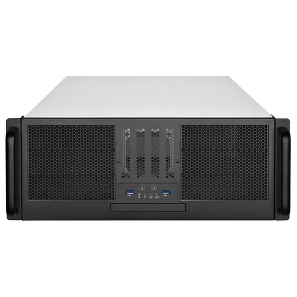 Montering på rackserver - SILVERSTONE - SST-RM41-506 - 4U - Svart - Rack 4U