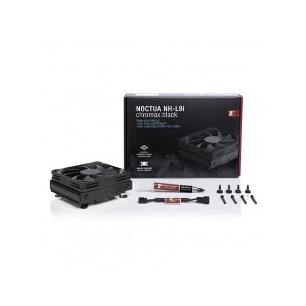 Processorfläkt - NOCTUA - NH-L9i Chromax Black - 92 mm - Lågprofil - Svart