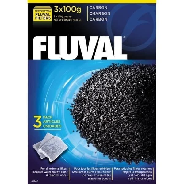 FLUVAL Set med 3 kol 100 g - För akvarium