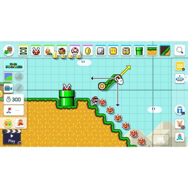 Plattformsspel - NINTENDO - Super Mario Maker 2 - Multiplayer upp till 4 spelare - PEGI 3+ - Switch