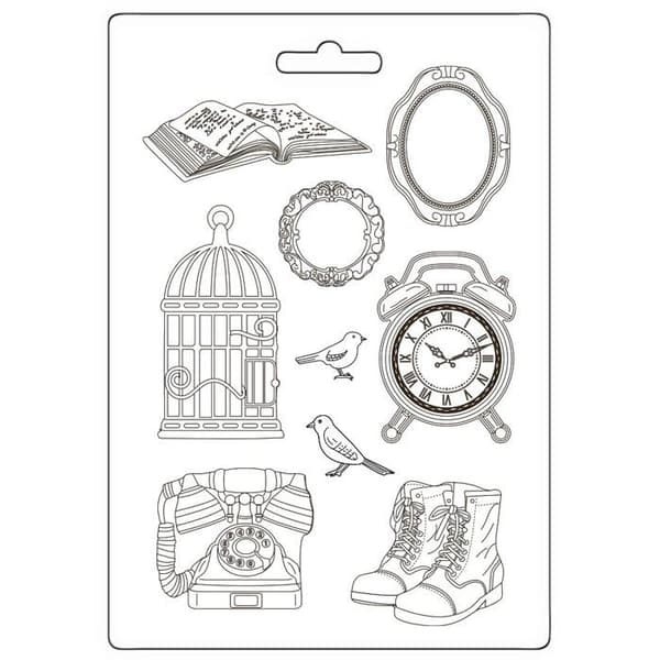 Texturplatta - schablon för embossing Stamperia - K3PTA4581 - Flexibel form A4, matchande, en storlek.