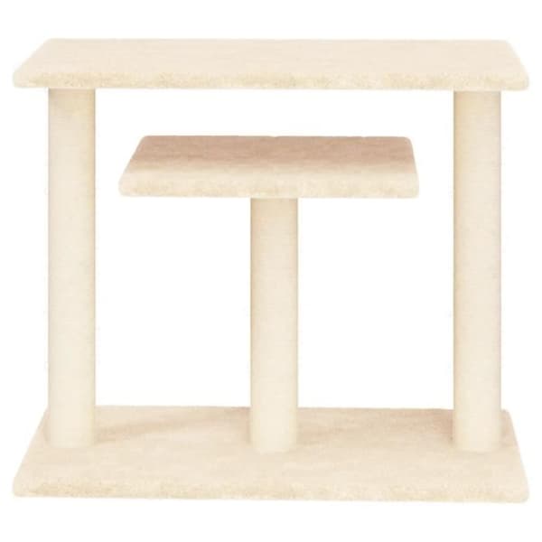 vidaXL Cat Trees with Platforms Cream 62,5 cm 172046