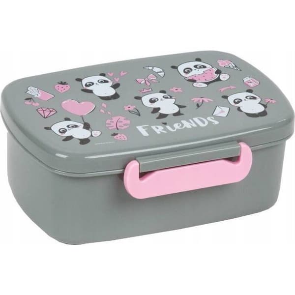 Pennfodral - Derform A05 - panda-motiv - grå - unisex