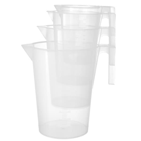 Staplingsbar mätbägare - Hendi - Transparent - l90- L1- P150- h136- Polypropen