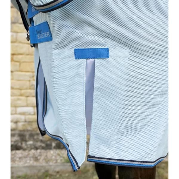 Premier Equine Combo Bug Buster flugskydd för häst - Blå - 221 cm