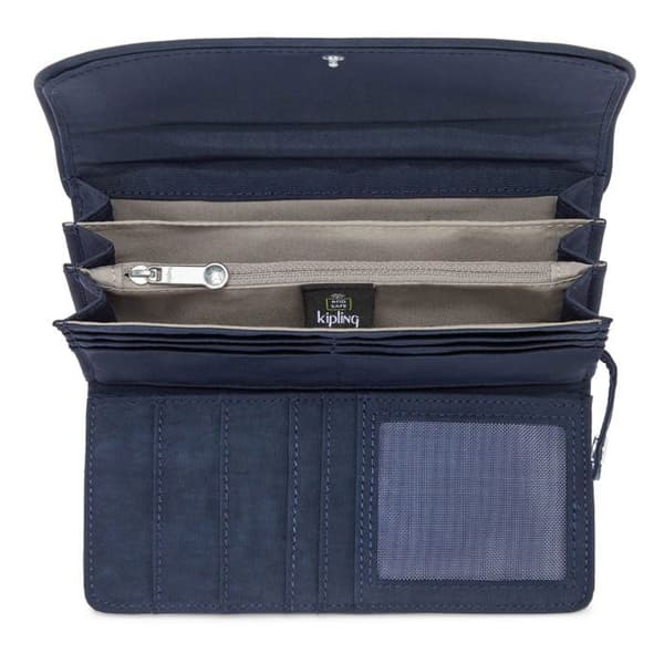 kipling Plånbok blå för kvinnor och män - Basic Money Land Wallet L Blå 2 120204