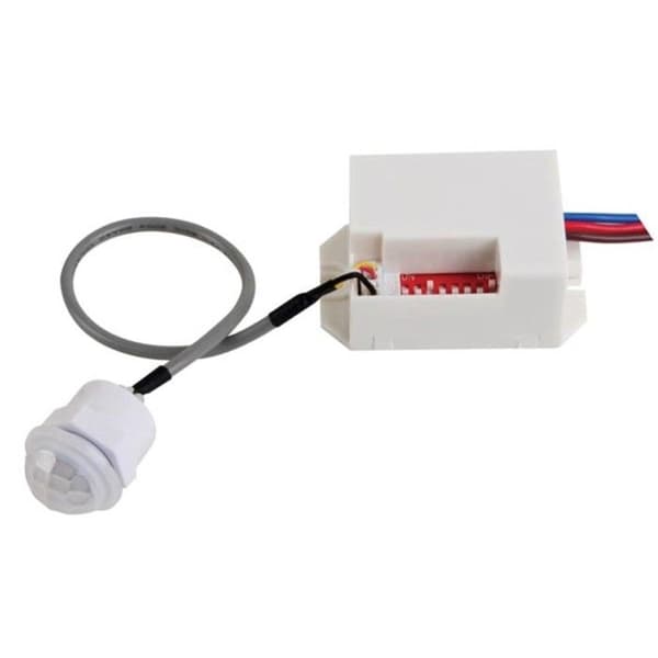 Rörelsedetektor - PEREL - Mini - PIR - 8 m - 100° - Inomhus - Vit