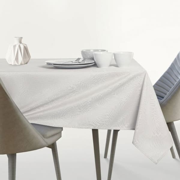 Bordduk - Gaia - Krämig - Växtpressad - 155 x 400 cm