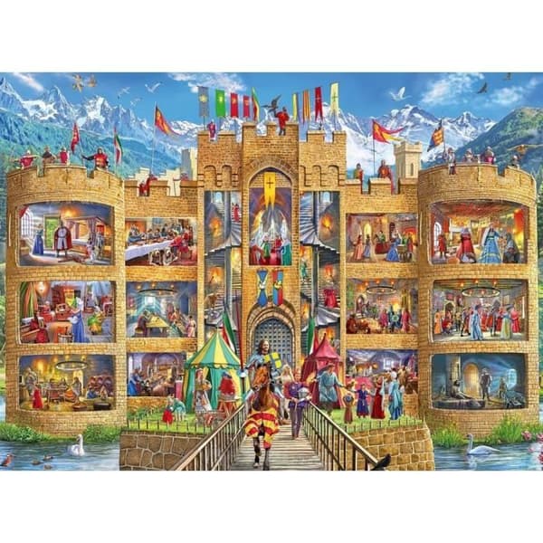 Ravensburger barnpussel - Kijkje in het ridderkasteel - 150 XXL bitar