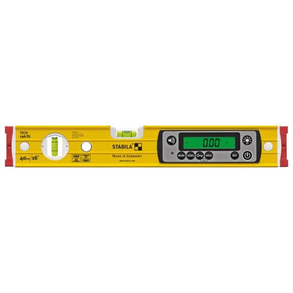Stabila TECH 196 DL 19829 Digitalt vattenpass med antisladdsystem, med påse 61 cm 0,5 mm/m
