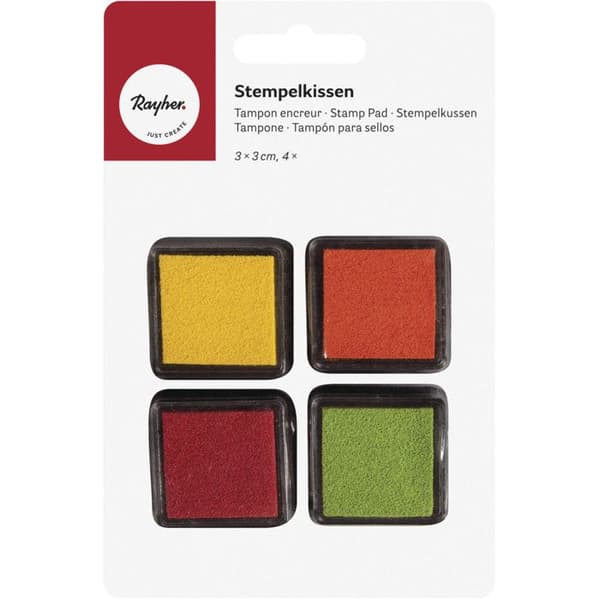 Mini kit bläckdyna - Fjäder, 3x3cm, 4 st