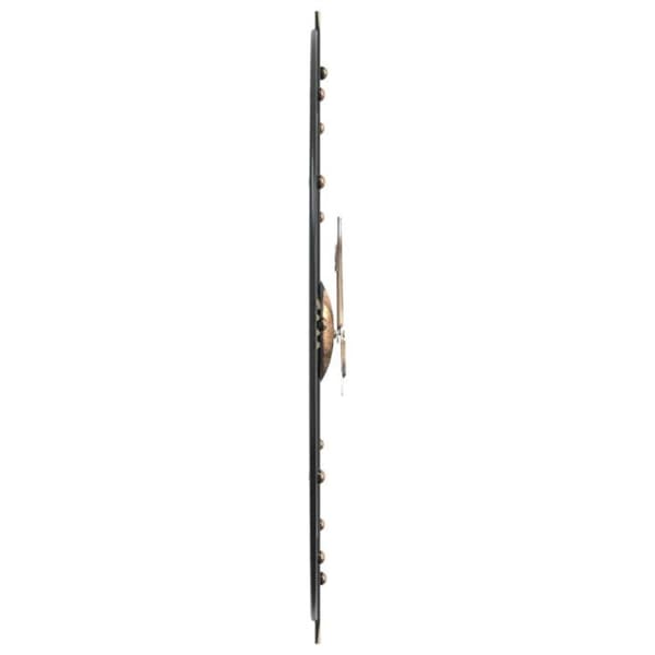 Väggklocka svart Ø60 cm järn