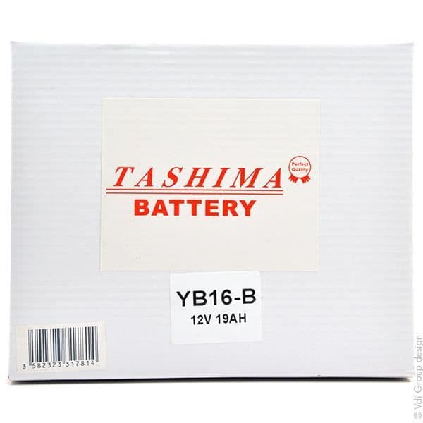 Tashima - Batteri moto YB16-B / CB16-B 12V 19A...