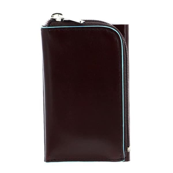 Kortficka - PIQUADRO - Blue Square - Kompakt - RFID - Brun
