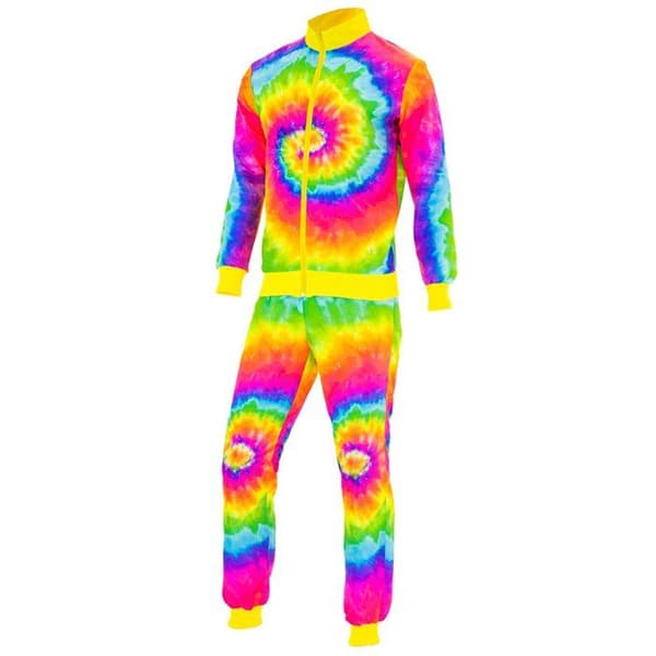 Fluorescerande Tie and Dye sportkläder för vuxna