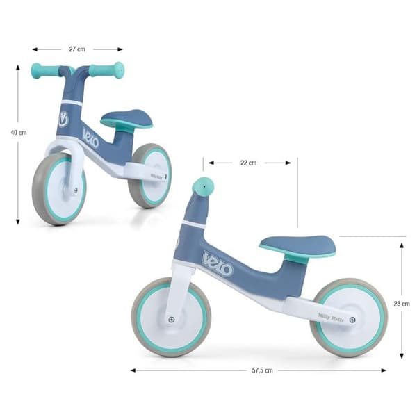 Barncykel - MILLY MALLY - Modern design - Säkerhet - Komfort - 24 månader till 4 år