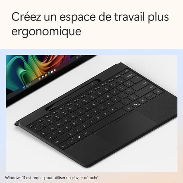 Tangentbord för Microsoft Flex för Surface Pro 13 tum med Surface Slim Pen - Svart