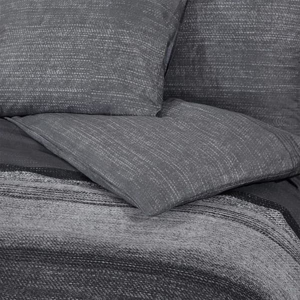 vidaXL Påslakanset Mörkgrå 240x220 cm Bomull 136479