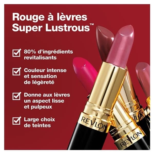 Revlon Super Lustrous Läppstift 720 Fire & Ice — 4,2 g, glansig finish