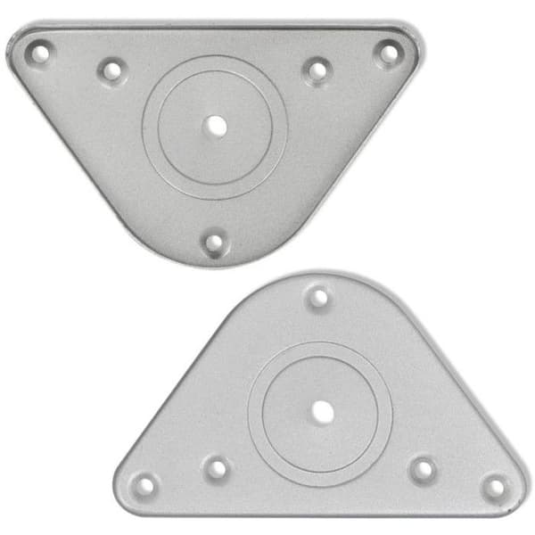 4 bordsben justerbara i höjd 710 mm Borstad nickel