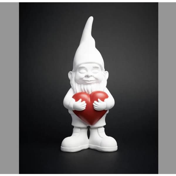 Statuett - BLOGO DESIGN - Nani - 29 cm - Vit - Polyresin