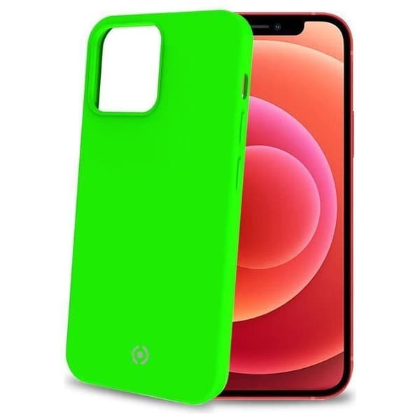 bakskal - CELLY - iPhone 13 Mini - krom fluorescerande - grön - skydd