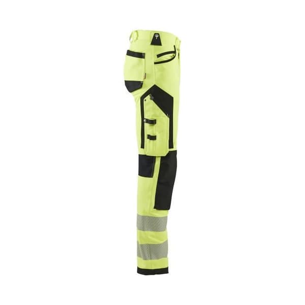 Blaklader Hivis Stretch arbetsbyxor - Gul/svart - Herr