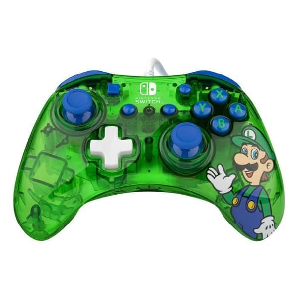 Spelkontroll - Nintendo Switch - Luigi Rock Candy - Trådad - PDP - Grön